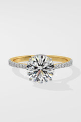 2 ct Invisible Halo Solitaire Ring