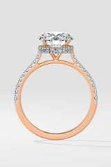 2 ct Invisible Halo Solitaire Ring