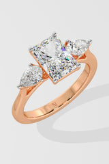 2 ct Symphony Three Stone Radiant Ring