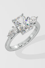 2 ct Symphony Three Stone Radiant Ring