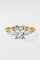 2 ct Symphony Three Stone Radiant Ring