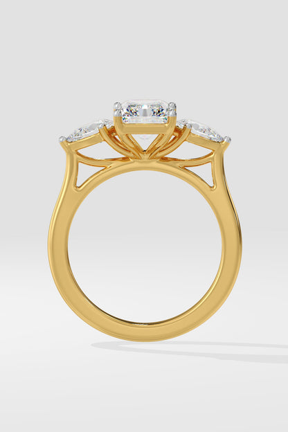 2 ct Symphony Three Stone Radiant Ring