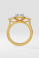 2 ct Symphony Three Stone Radiant Ring