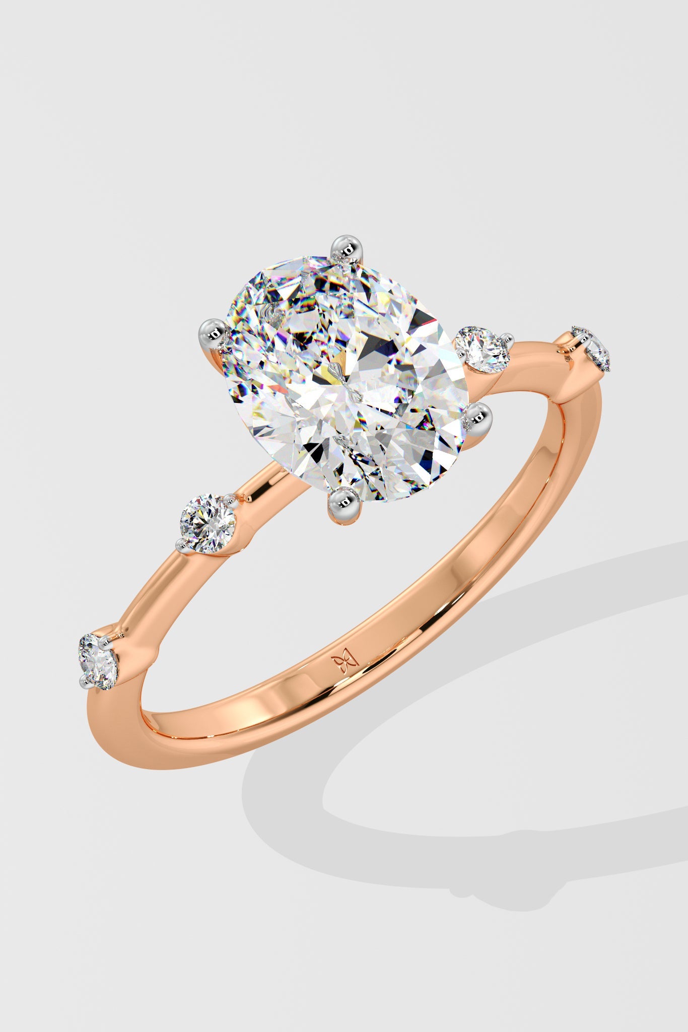 1.5 ct Spaced Oval Ring