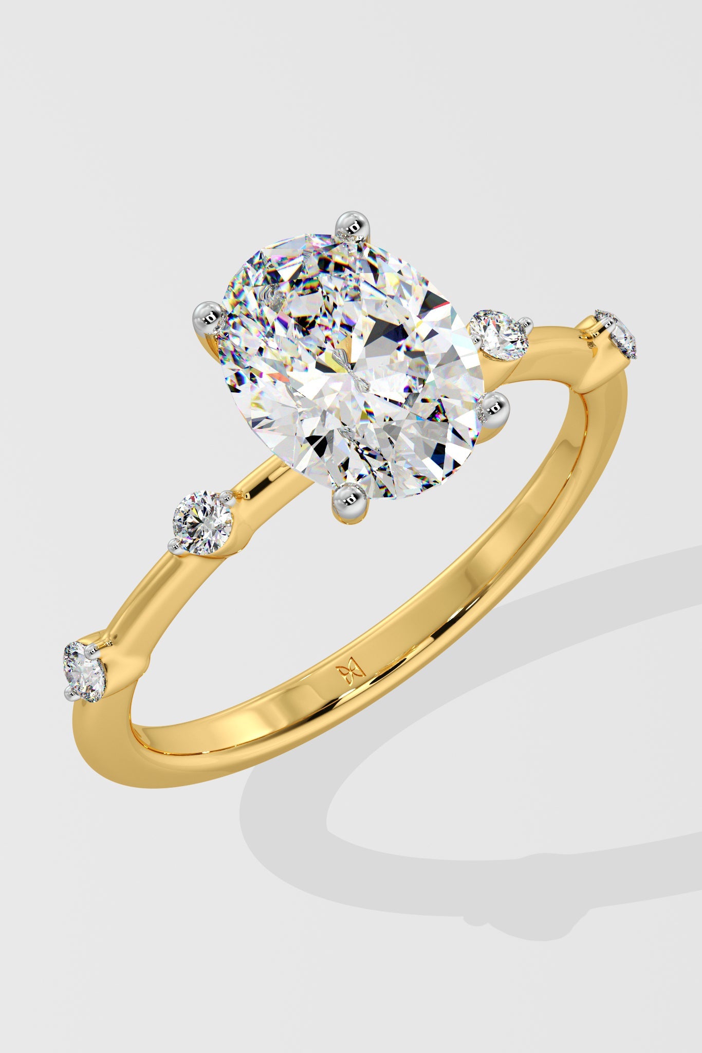 1.5 ct Spaced Oval Ring