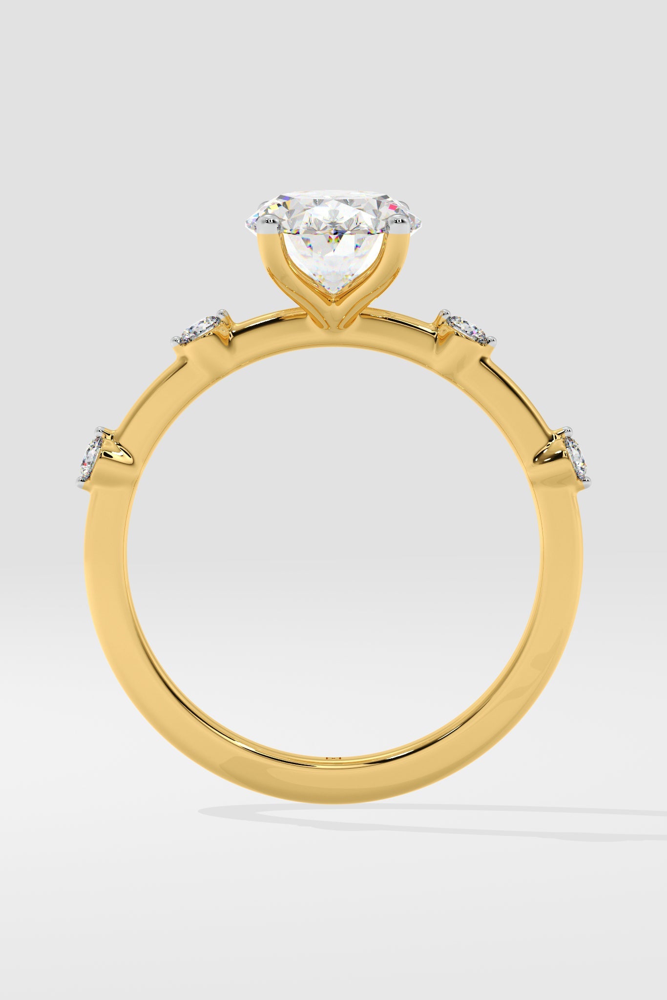 1.5 ct Spaced Oval Ring