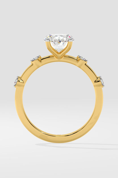 1.5 ct Spaced Oval Ring