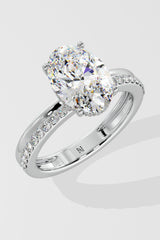 2.5 ct Oval Double Band Ring