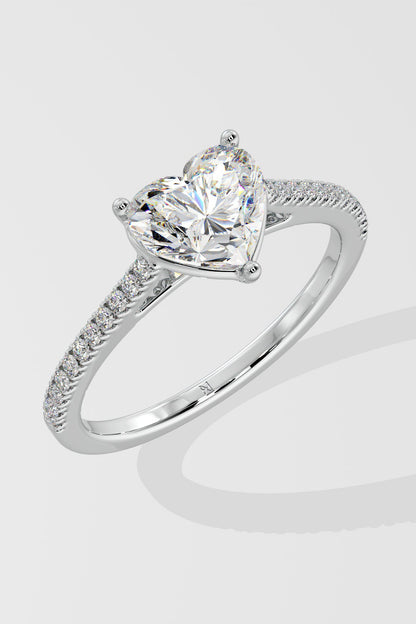 2 ct Heart Ring