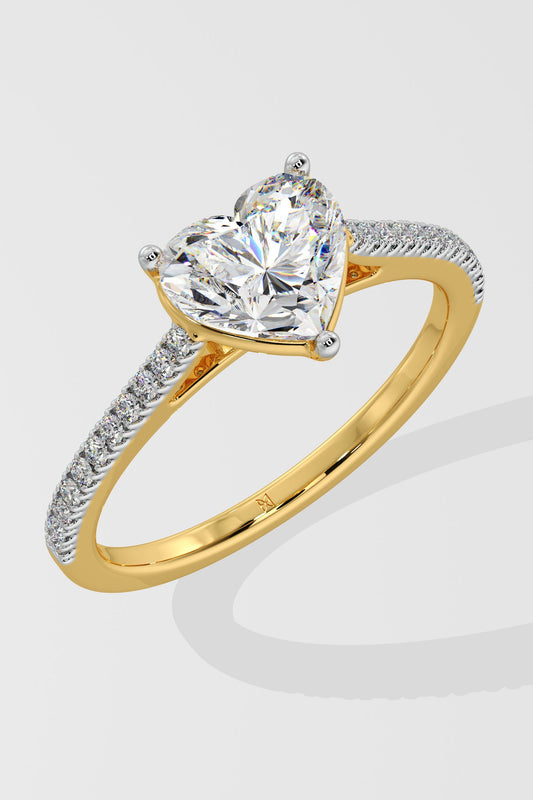 2 ct Heart Ring