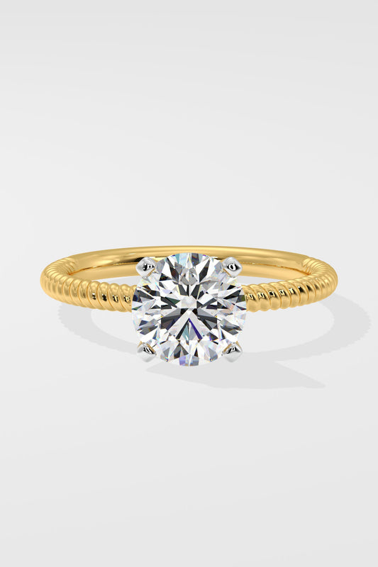 1.5 ct Braid Solitaire Ring