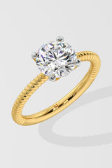 1.5 ct Braid Solitaire Ring