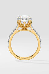 2 ct Lotus Solitaire Ring