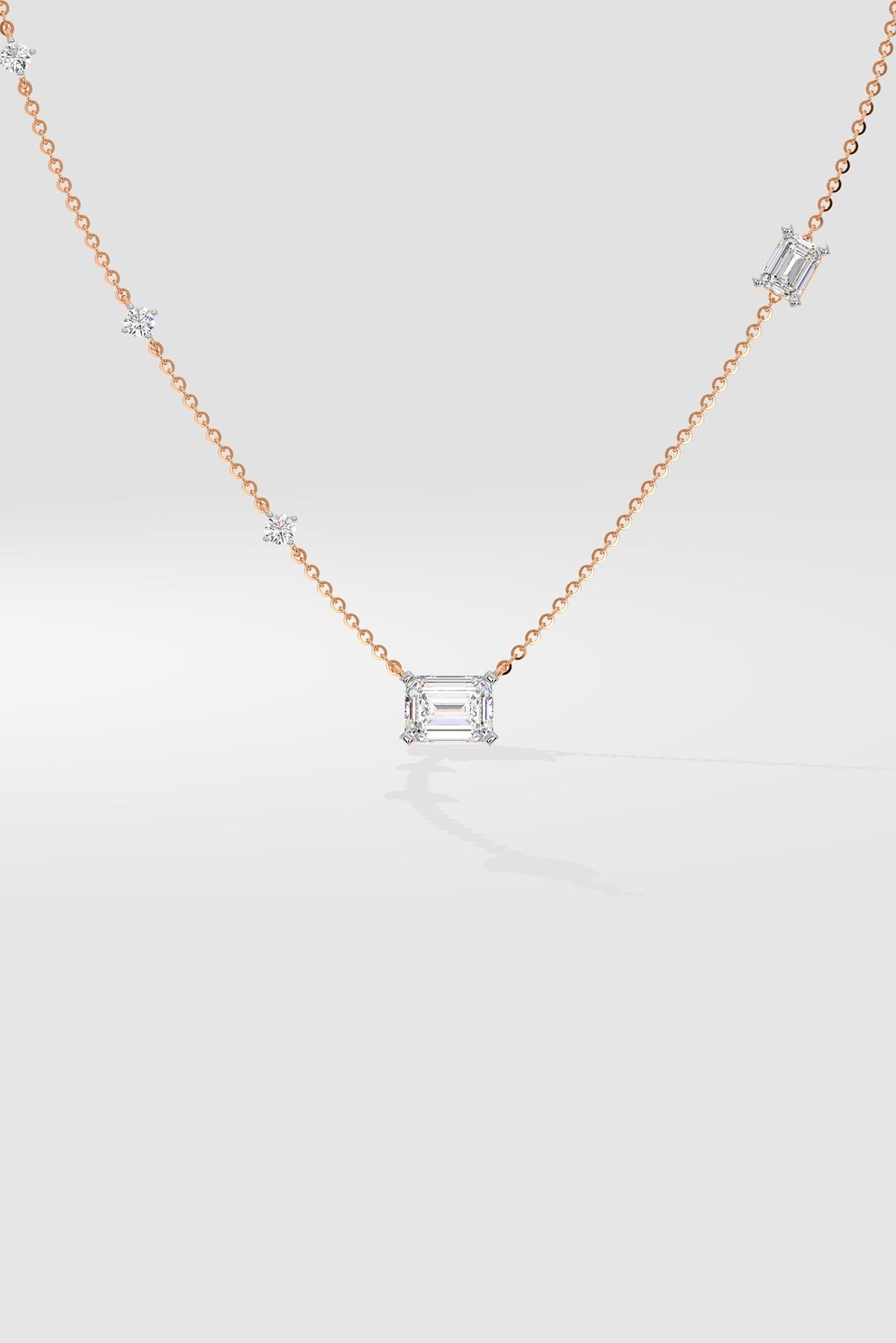 Accented Solitaire Necklace