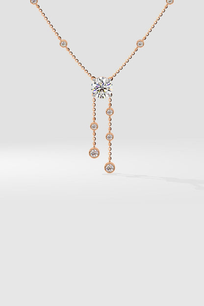 Solitaire Drop Necklace