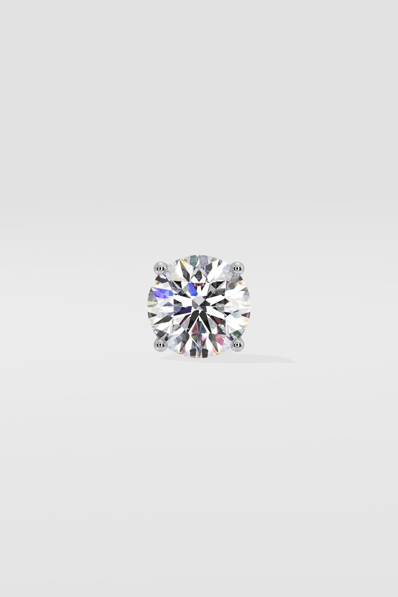 1 ct Round Stud