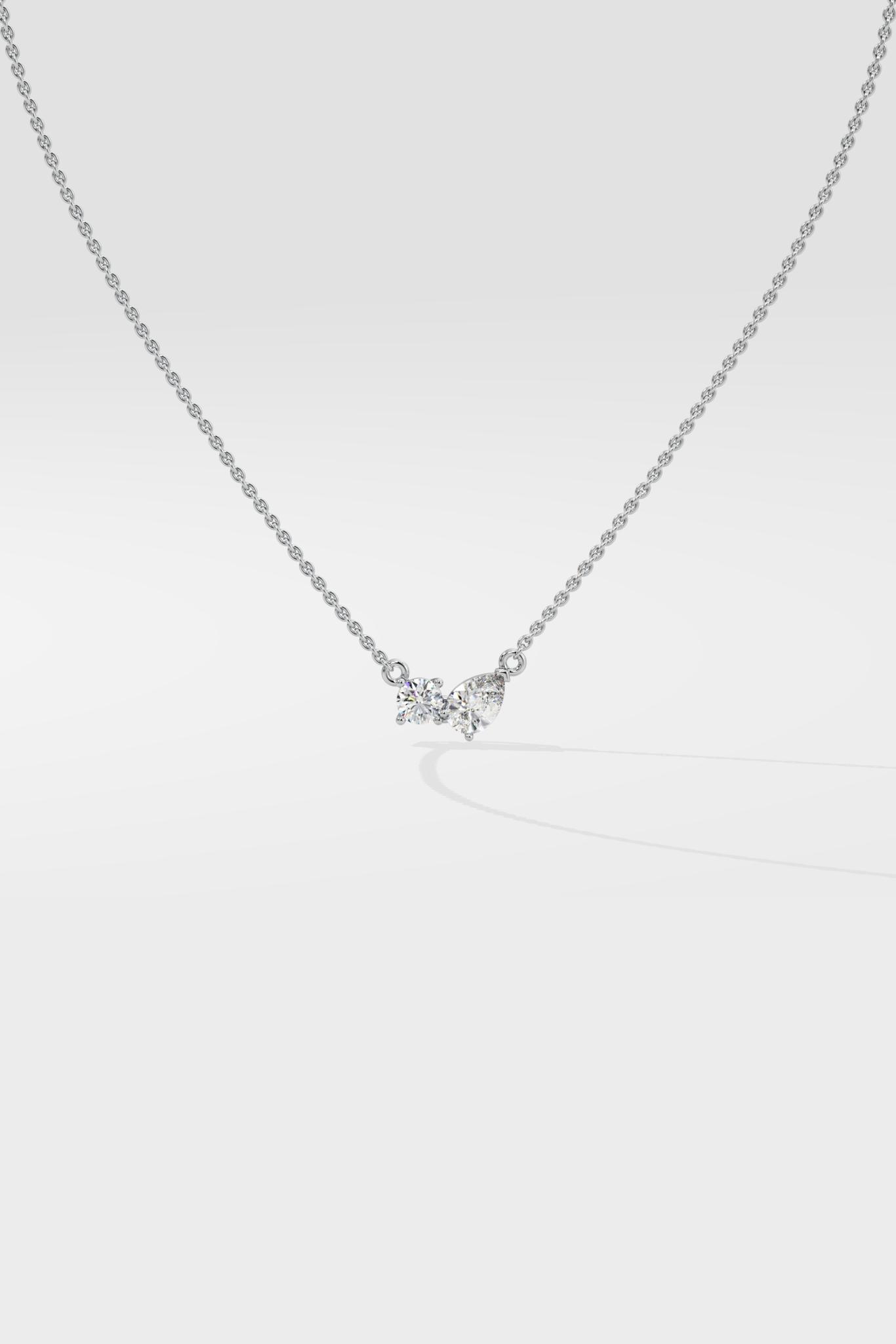 Double Diamond Duo Necklace