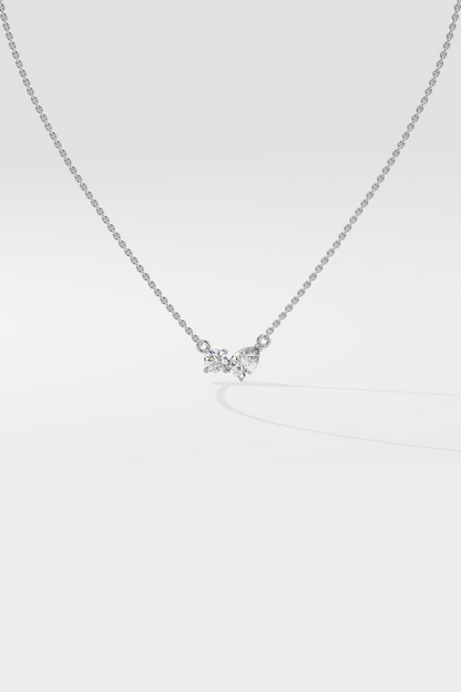 Double Diamond Duo Necklace