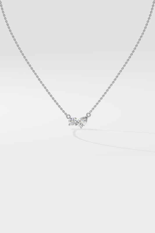 Double Diamond Duo Necklace