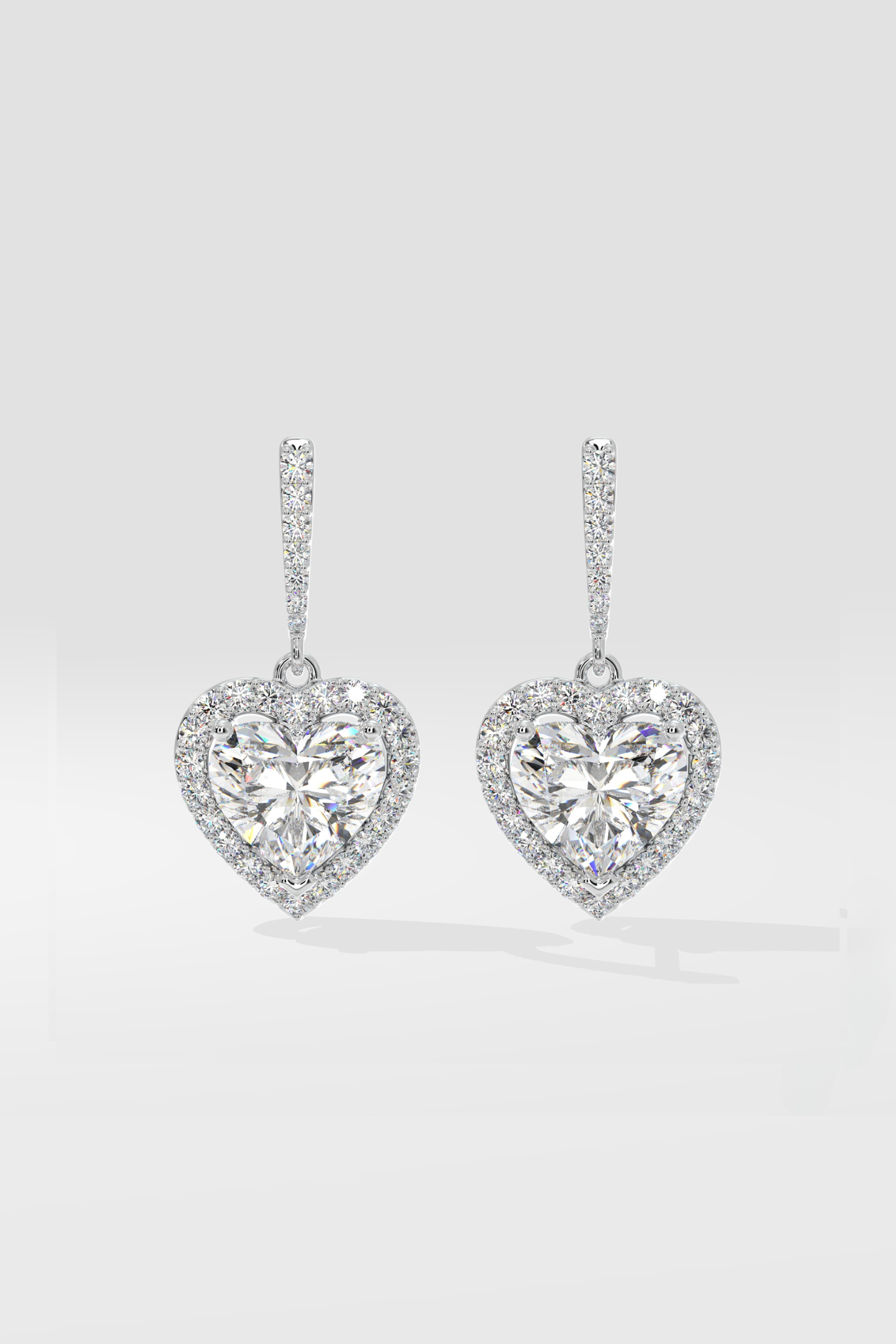Halo Heart Danglers