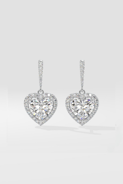 Halo Heart Danglers